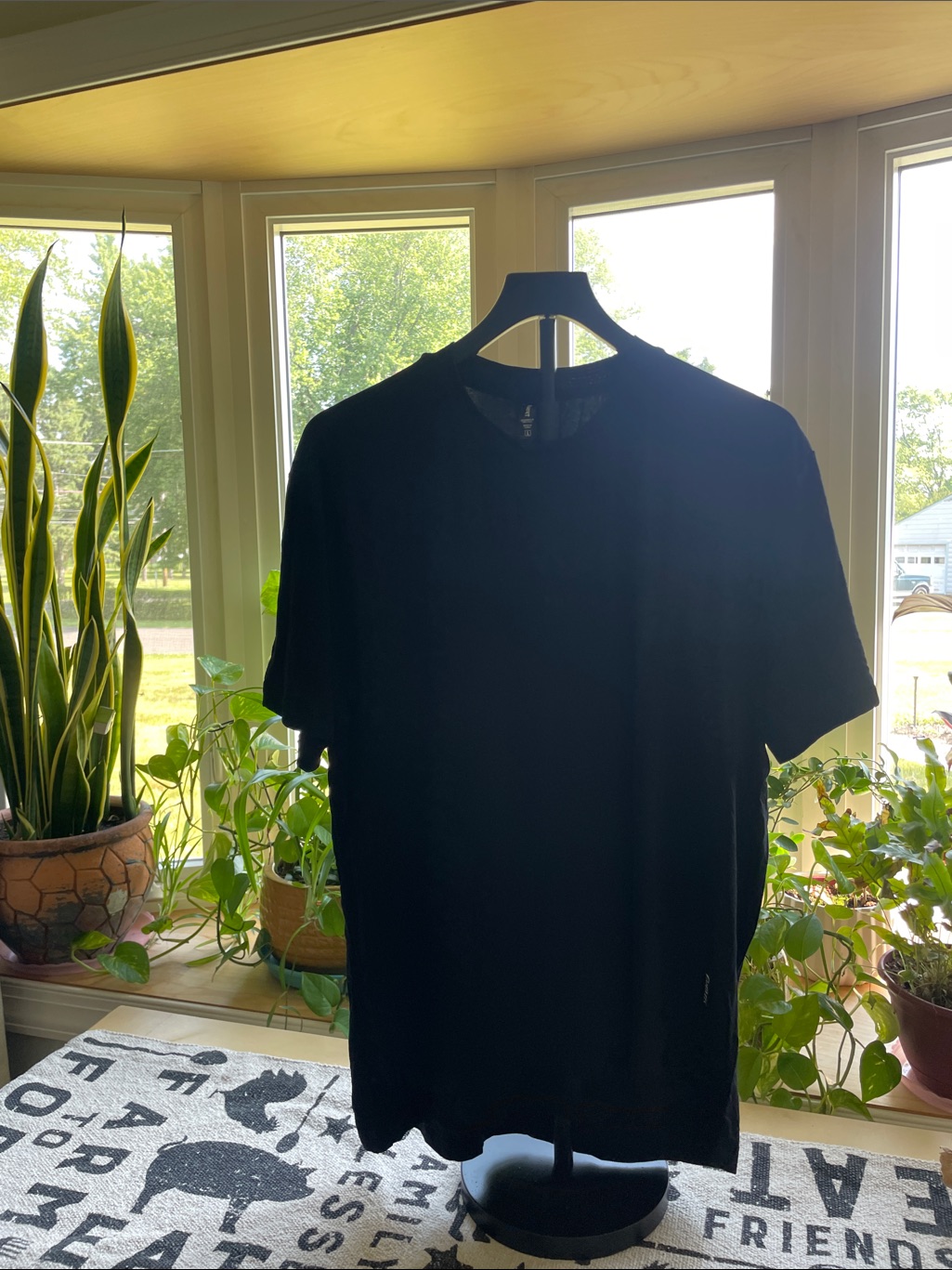 Classic Men's Black Crew Neck T-Shirt